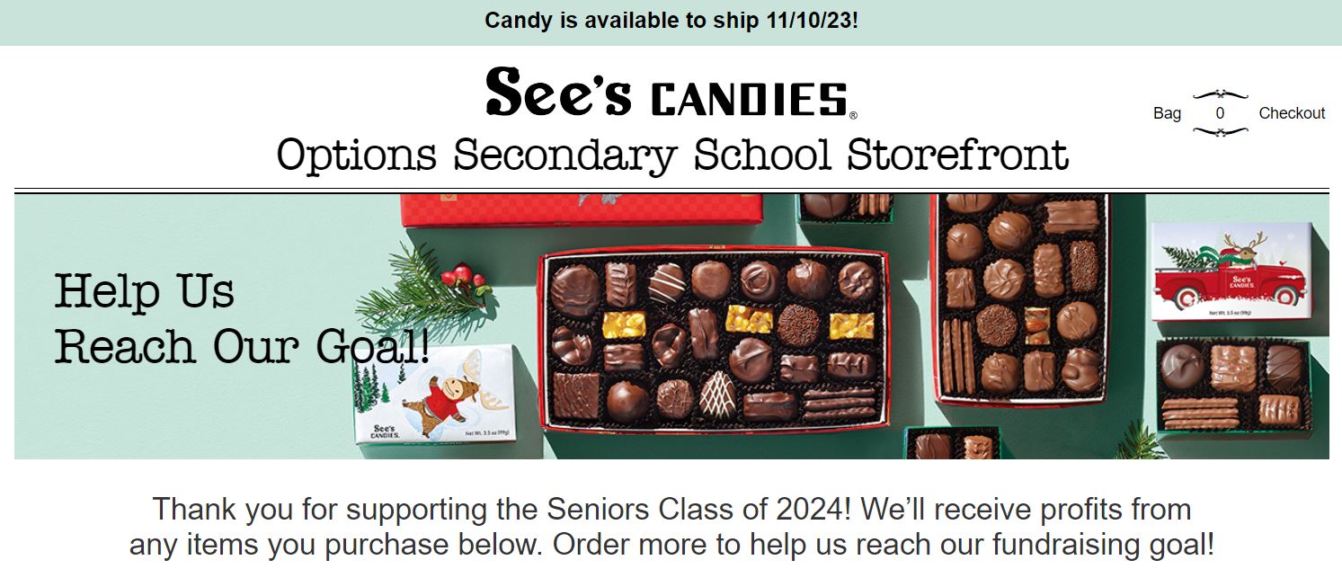 click here to open the see's candies oss fundraiser website