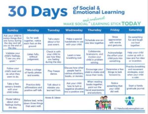 30 days of social & emotional learning